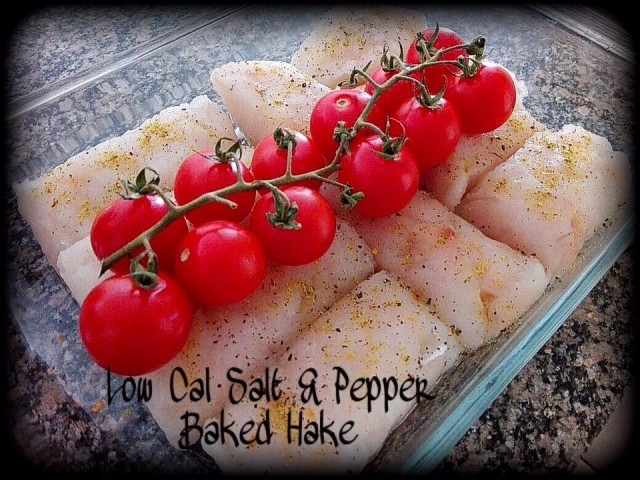 Low Cal Salt Pepper Baked Hake