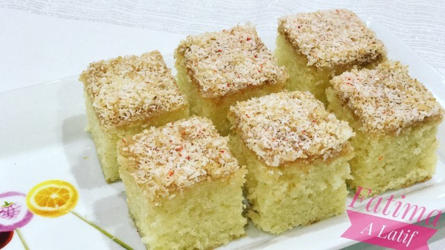 Sponge Cake With Syrup And Coconut 