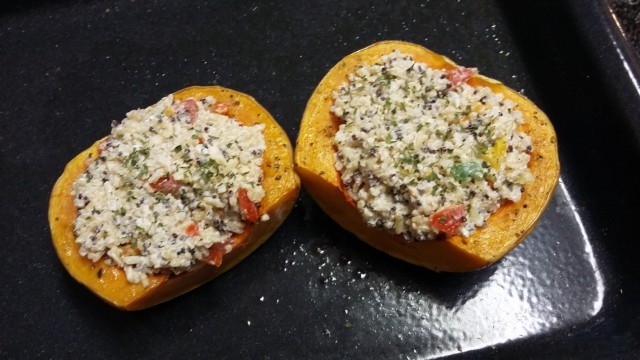 Quinoa Stuffed Butternut 