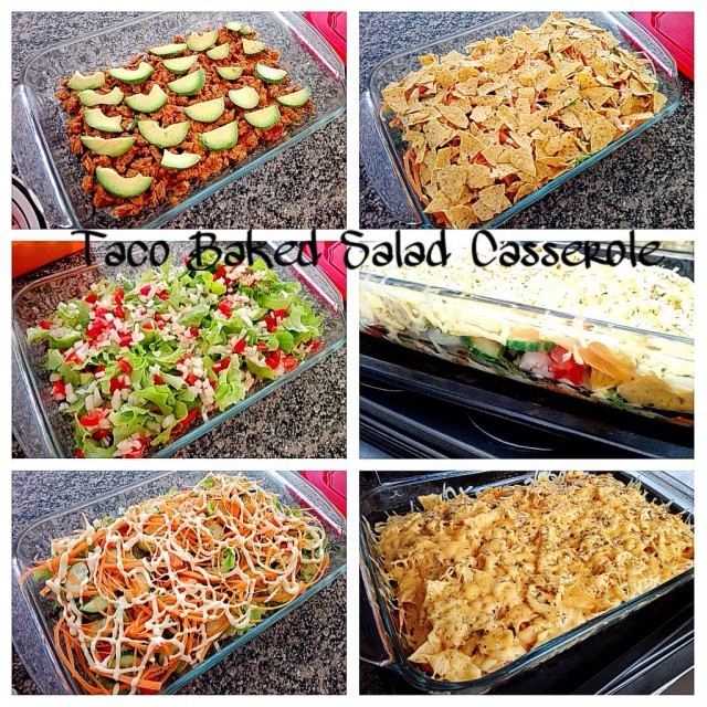 Taco Baked Salad Casserole