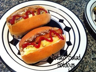 Potato Salad Hotdogs