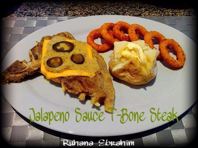 Jalapeno Sauce T-bone Steak
