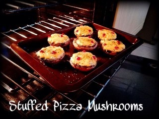 Pizza Stuffed Portobello Mushrooms