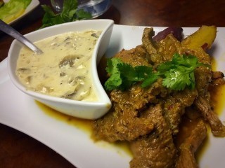 Masala Pepper Steak + Mushroom Sauce  / My Version