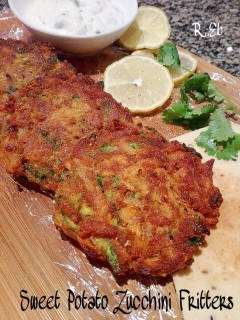 Sweet Potato Zucchini Fritters