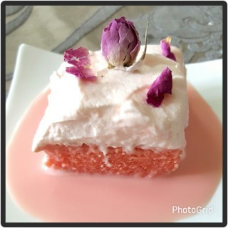 Rose Tres Lèche / Milk Cake @allthingsnice_dubai