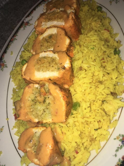 Spicy Stuffed Chicken Fillets