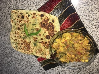 Spinach  Paratha 