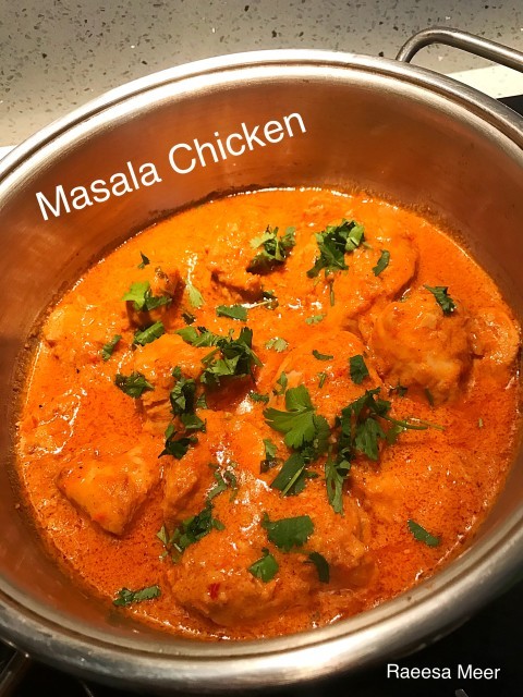 Masala Chicken With Sour Cream Chutney (raeesa Meer)
