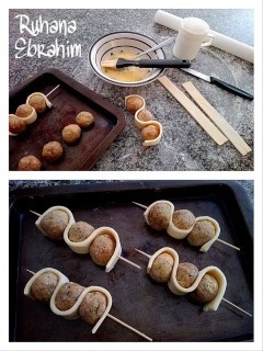 Mini Meatball Skewer Pies
