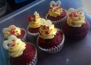 Red Velvet Cuppies  / Adapted Form The Net