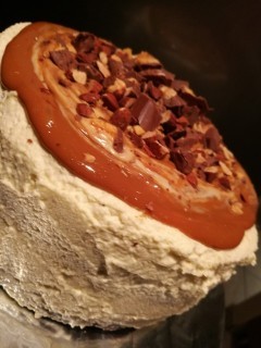 Starbucks Salted Caramel Crunchie Chocolate Cake