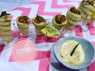 Pastry Cones With Mochachos Chicken Filling