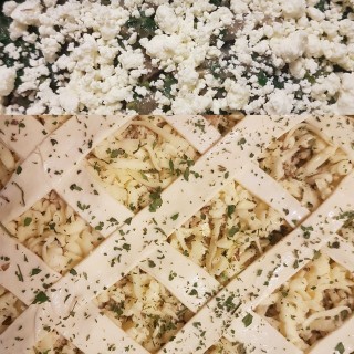 Mushroom, Spinach & Feta Pie
