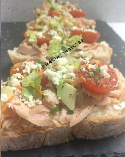 Salmon On Toasted Ciabatta