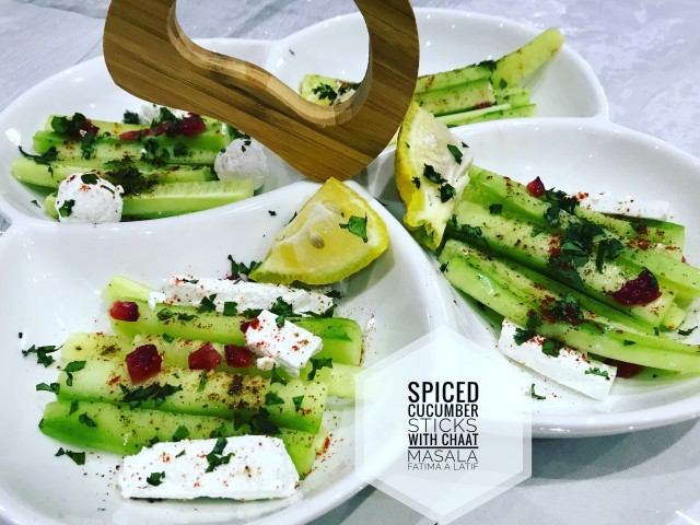 Spiced Cucumber Sticks With Chaat Masala