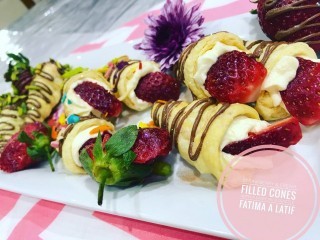 Cream Filled Pastry Cones