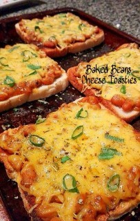 Baked Beans Cheese Toasties