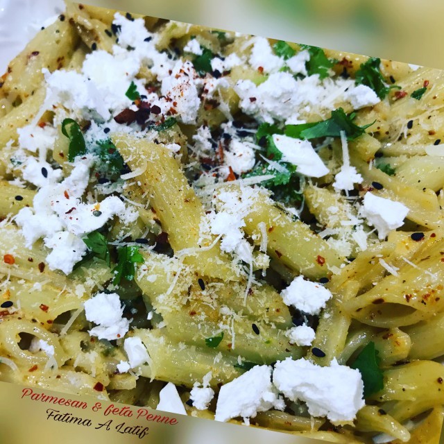 Parmesan & Feta Penne Pasta 