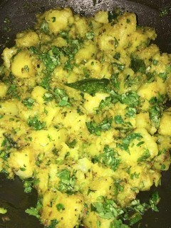 Potatoes In Green Masala 