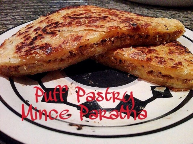 Puff Pastry Mince Paratha