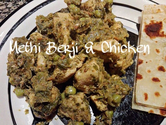 Methi Bherji & Chicken