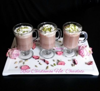 Rose Cardamon Hot Chocolate