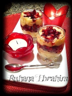 Vanilla Pomegranate Falooda Shots