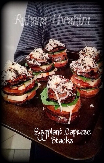 Caprese Eggplant Stacks