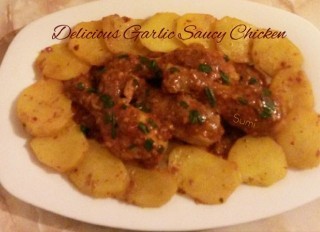 Delicious Garlic Saucy Chicken