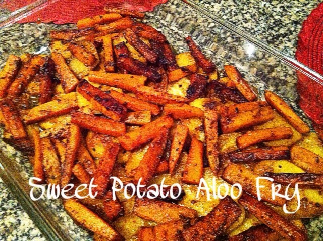 Sweet Potato Aloo Fry
