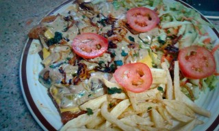 Steak With Cheesy Mushroom Sauce My Copy Cat Spur Style