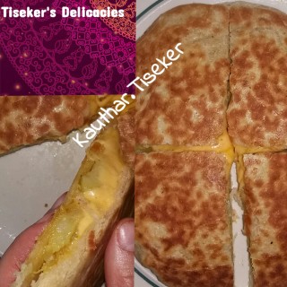 Easy Cheesy Aloo Paratha