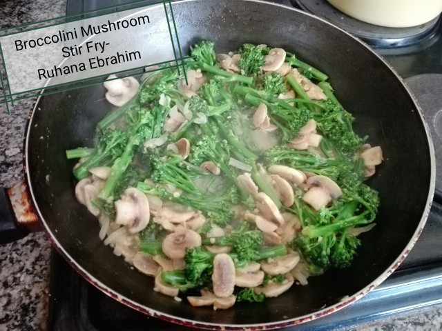Broccolini Mushroom Stir Fry