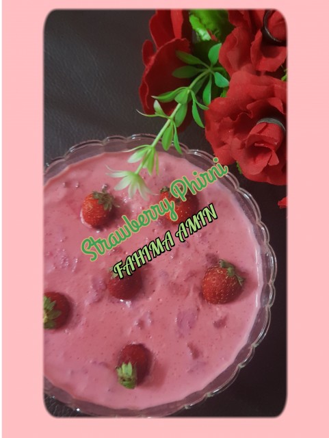 🍓strawberry Phirni 🍓