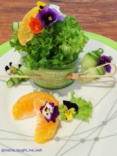 Naartjie Cucumber Salad Stack