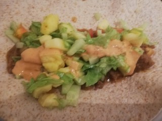 Steak Saucy  With Whole Wheat Wraps