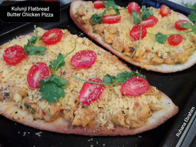 Flatbread Butter Chicken Pizza