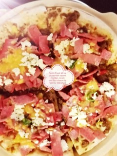 Rustic Steak Mince Pizzas