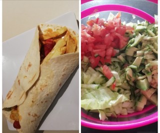 Hawaiin Vienna/chips Wrap