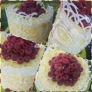 Lemon Chiffon Rasberry Gateaux