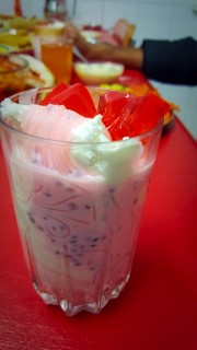 Strawberry Faluda Indian Style