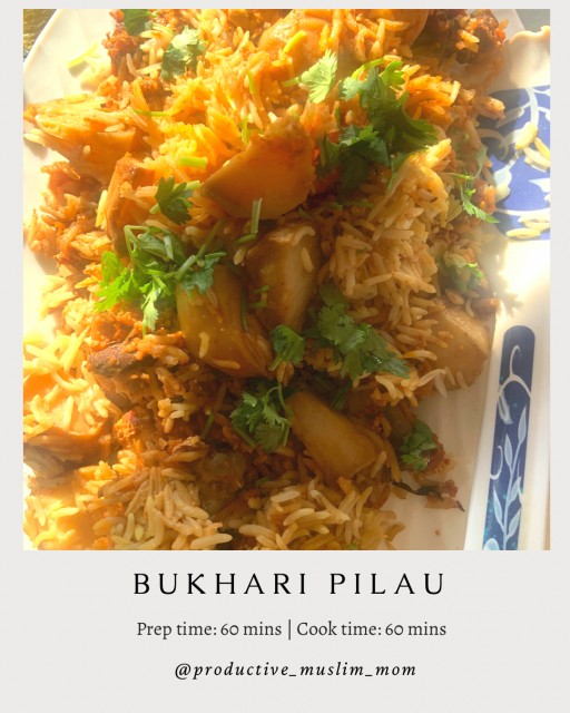 Bukhari Pilau (layered Rice And Meat Dish)