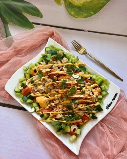 Air Fried Chicken And Pasta Salad