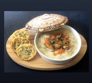 Creamy Chicken Soup (with Fresh Vegetables)
