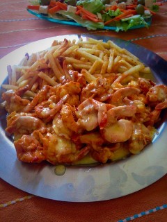 Prawns With Lemon Butter Sauce