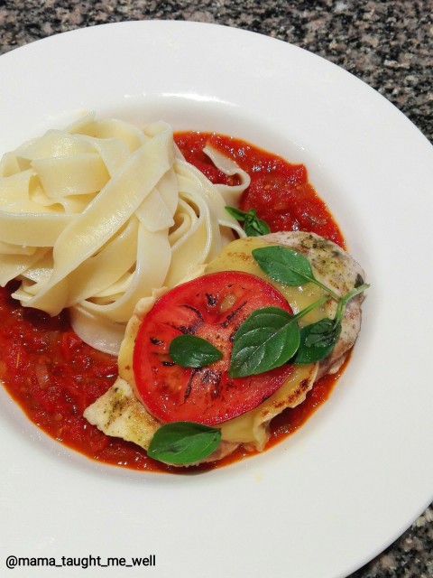 Caprese Chicken Pasta