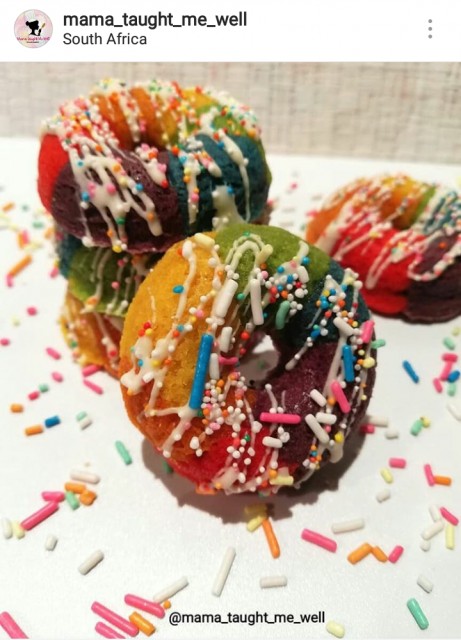 Rainbow Donut Cookies