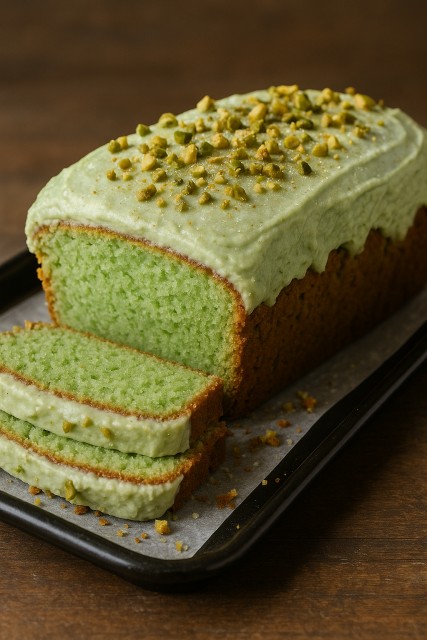 Middle Eastern Pistachio & Cardamom Cake