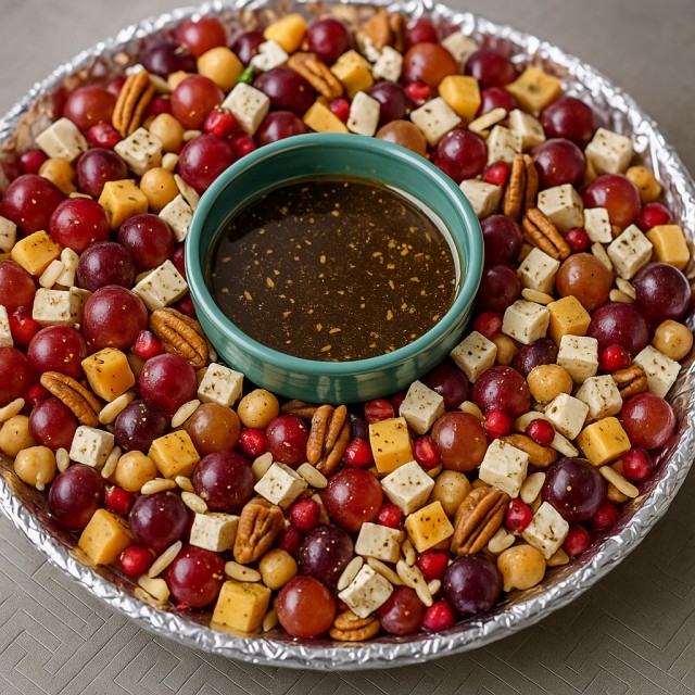 Middle Eastern Fruit, Nut & Cheese Medley
